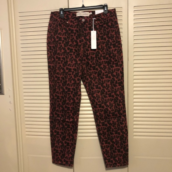 Soft Surroundings NWT The Ultimate High Rise Skinny Ankle Jean in Leopard Sz 14 - Picture 14 of 14
